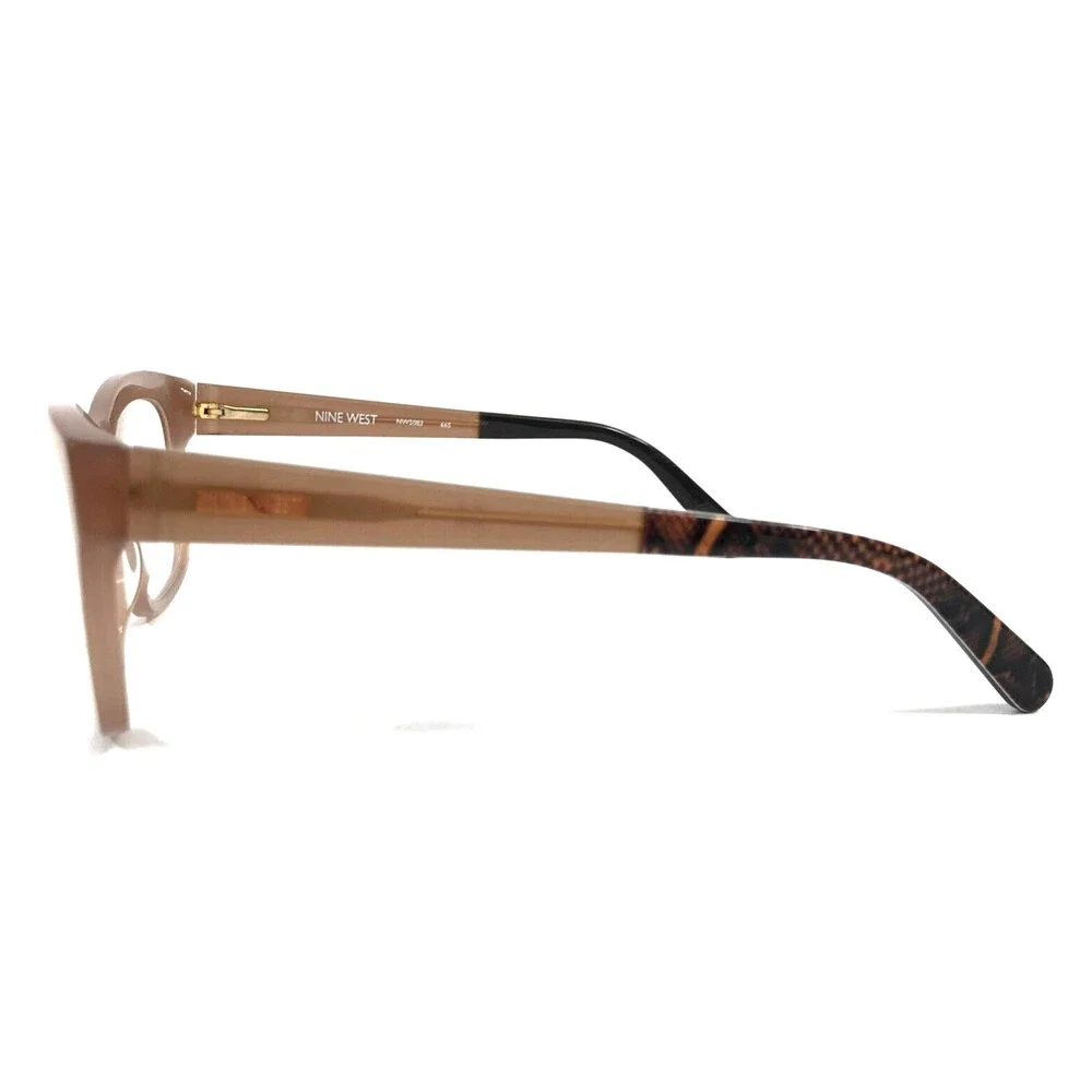 Nine West Eyeglasses Frames NW5083 665 Blush Brown Cat Eye Full Rim 53-18-135